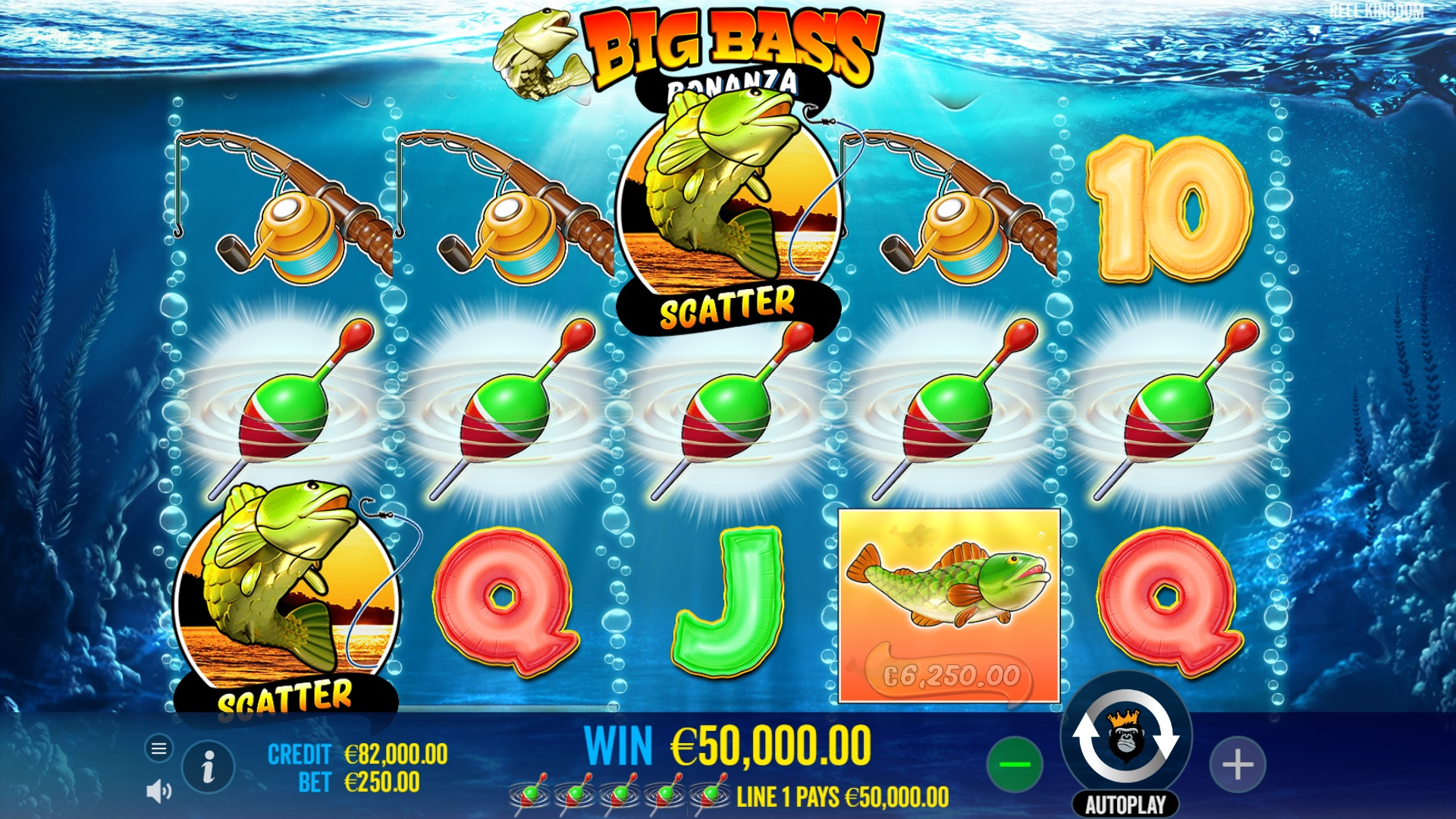Big Bass Bonanza interfaz de ranura