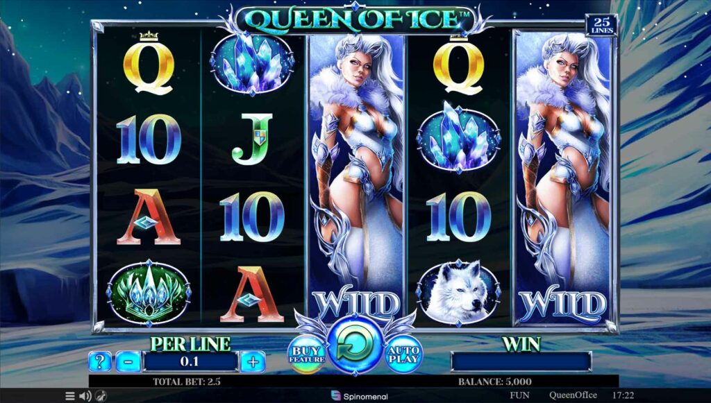 Queen Of Ice interfaz de ranura