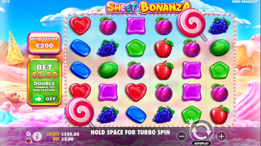 Sweet Bonanza Xmas interfaz de ranura